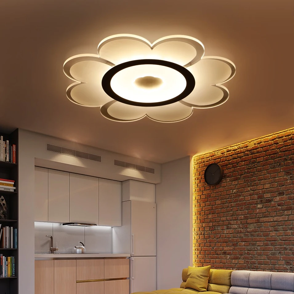 

LED Nordic Flower Acrylic Metal Dimmable LED Lamp.LED Light.Ceiling Lights.LED Ceiling Light.Ceiling Lamp For Foyer Bedroom