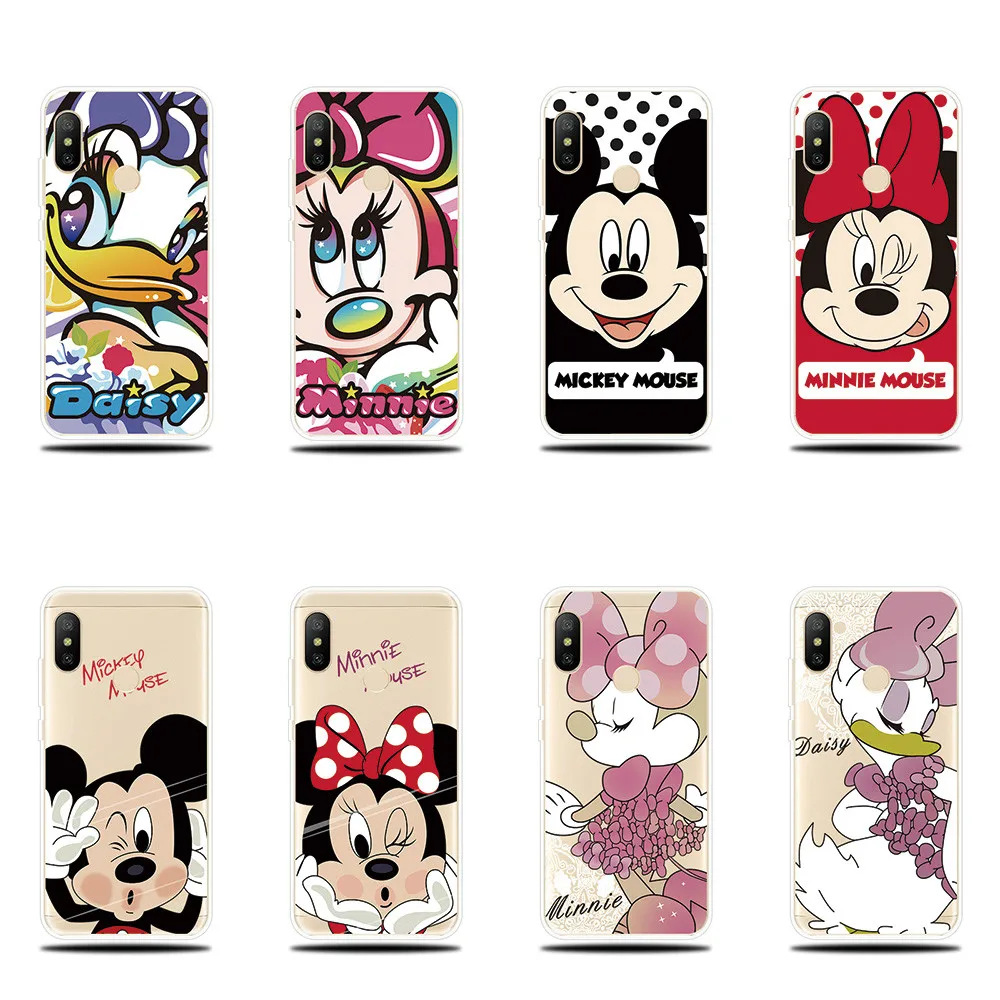 

Silicone case For Xiaomi Mi A2 Lite Case Mickey Minnie Cute printed Phone Soft Shell Couqe For Funda Mi Xiaomi A2 Cover Case