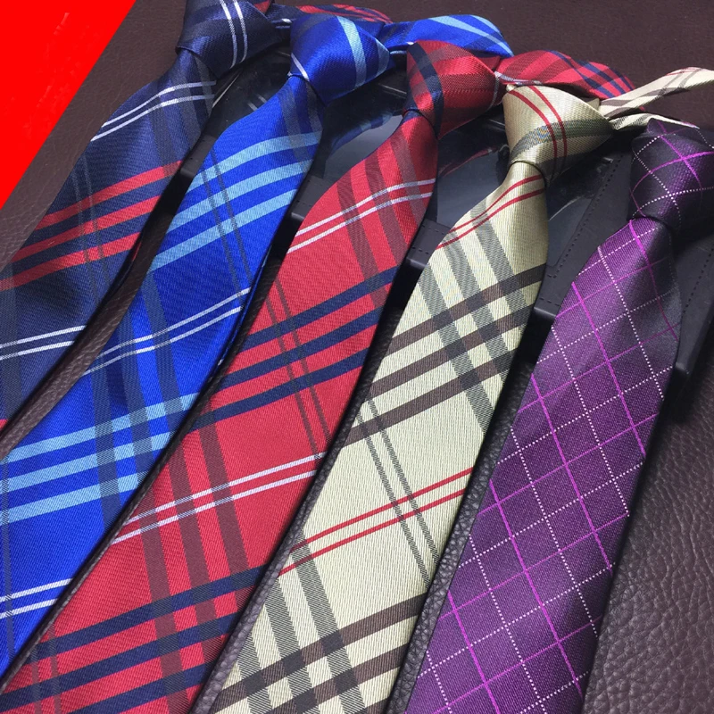 Новое поступление 6,5 см популярный узкий плед для взрослых шеи галстук для мужчин и женщин