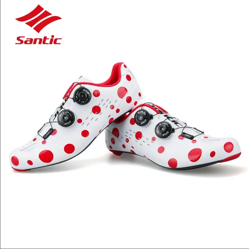 

Santic Cycling Shoes PRO Carbon Fiber Road Cycling Shoes Road Bike Shoes Rotate Buckle Bicycle Shoe Zapatillas Ciclismo Men Gife