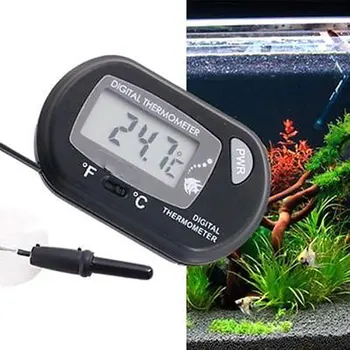 

Digital LCD Screen Sensor Aquarium Thermometer Wired Aquarium Fish Tank Temp Meter Electronic Temperature Measurement