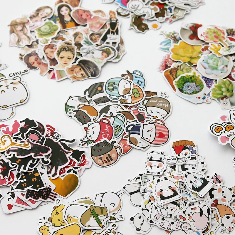 

1pcs Kawaii Stationery Stickers cute Alice Wonderland pattern scrapbooking Posted It planner School journal memo Supplies