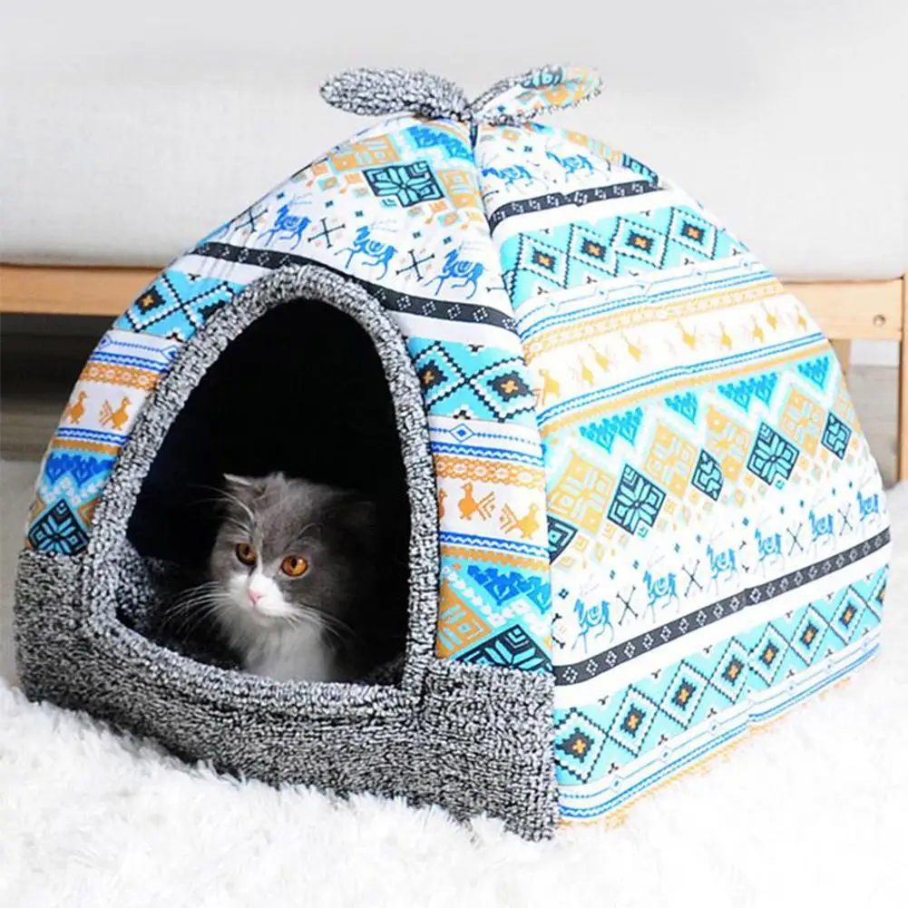

TPFOCUS Pet Detachable Sleeping Nest for Small Dog Teddy Poodle Cat Soft Warm Winter Cat Dog Bed House Cave Sleeping Mat Pad