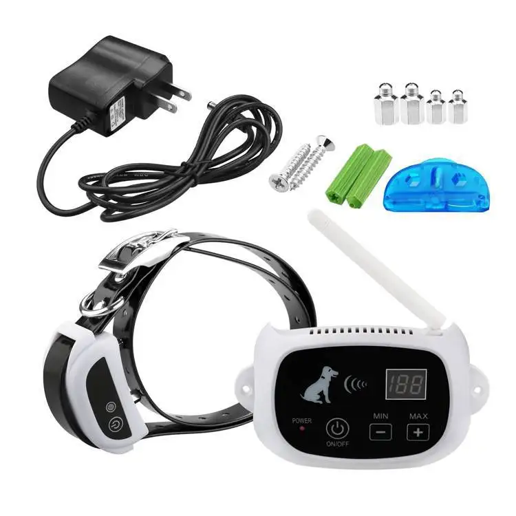 

Wireless Dog Fence System Waterproof and Rechargeable Electric Shock training Collar Electronic Pet Fencing System
