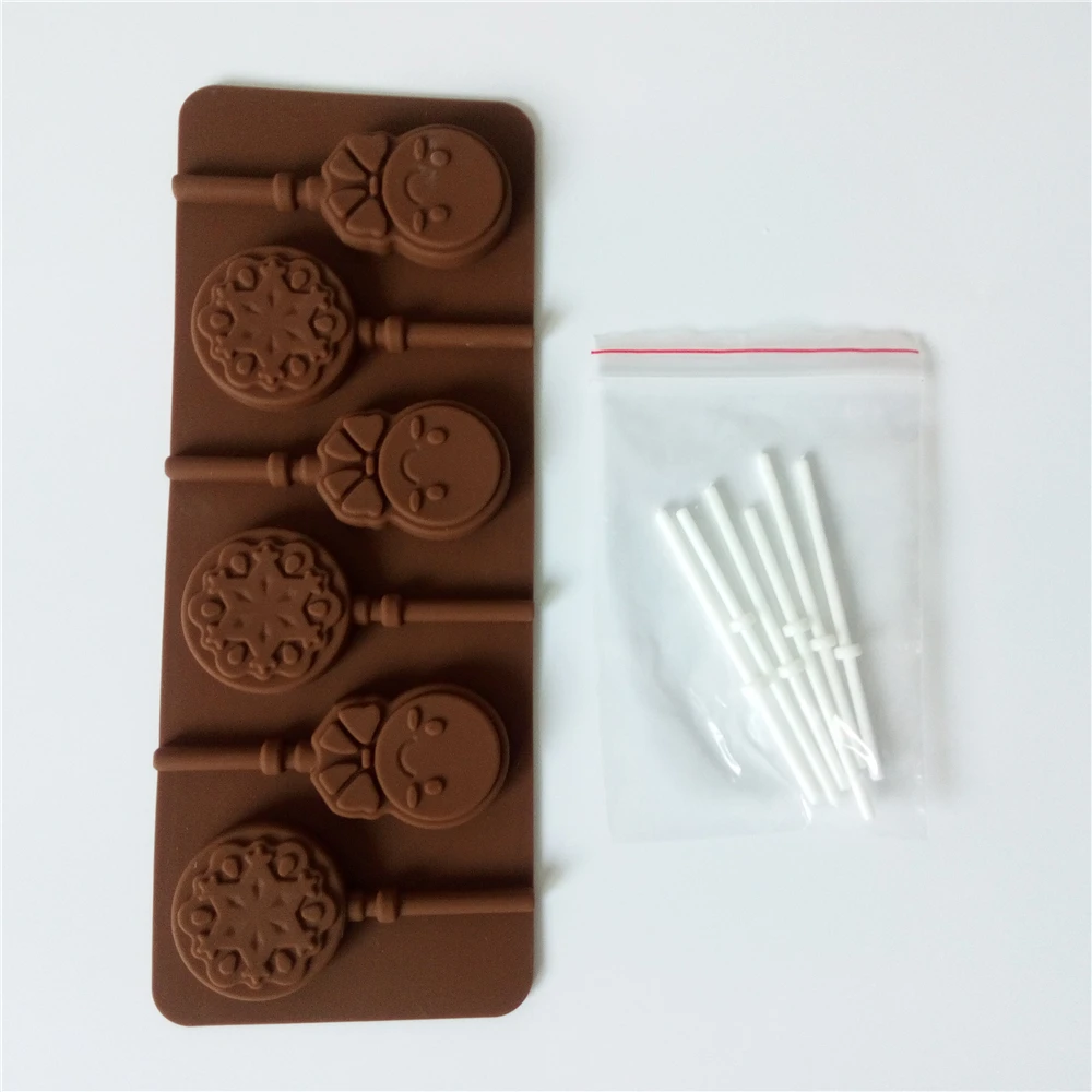 Christmas Items Silicone Lollipop Molds Christmas Sweet Candy Chocolate