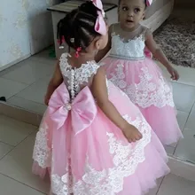 Пышное Платье принцессы длиной в Пол, розовое, прозрачное, кружевное платье для выпускного бала, наряд для особых мероприятий для девочек, нарядное платье для дня рождения