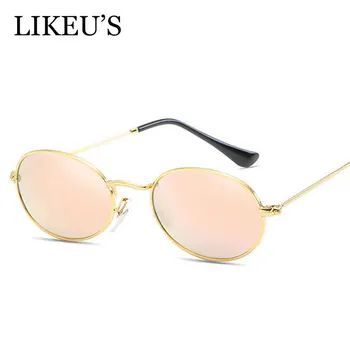 

LIKEU'S 2019 New Brand Designer Vintage Oval Sunglasses Women/Men Retro Clear Lens Eyewear Sun Glasses For Female UV400