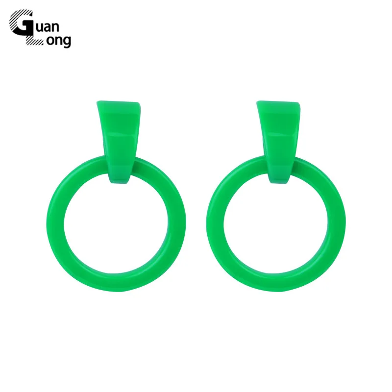 

GuanLong Vintage Resin Round Earrings for Women Fashion Jewelry Big Geometric Circle Simple Acrylic Large Drop Earring Brincos