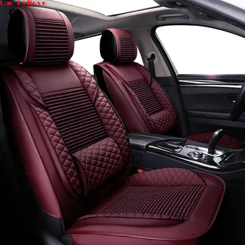 

Car Believe leather car seat covers For Toyota corolla chr auris wish aygo prius avensis camry 40 50 car accessories seat cover