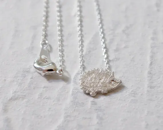 Gold Silver Hedgehog Necklace 1