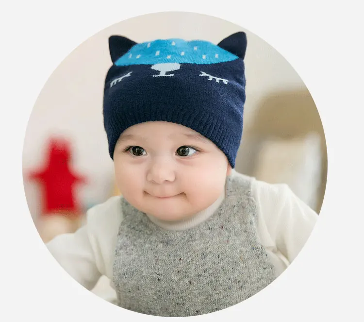 CieiK Baby Fotografie Props Newborn Cap crochet Fox Hats for Kids Boys Girls Photography Baby beanie Autumn Winter Toddler (20)