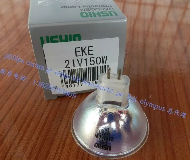 

FREE SHIPPING USHIO EKE 21V 150W GX5.3 HALOGEN PROJECTOR LAMPS