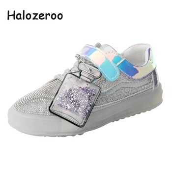 

2019 Autumn Kids Mesh Shoes Baby Girls Casual Sneakers Children Rhinestone Sport Sneakers Boys Fashion Sneakers Brand Trainer