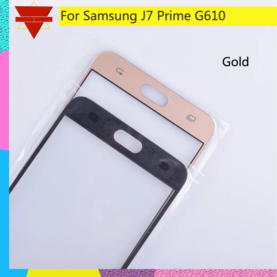 10 шт./лот для samsung Galaxy J7 Prime G610F G610 SM-G610F SM-G610F/DS сенсорный экран передняя стеклянная панель сенсорный ЖК-экран Внешний объектив