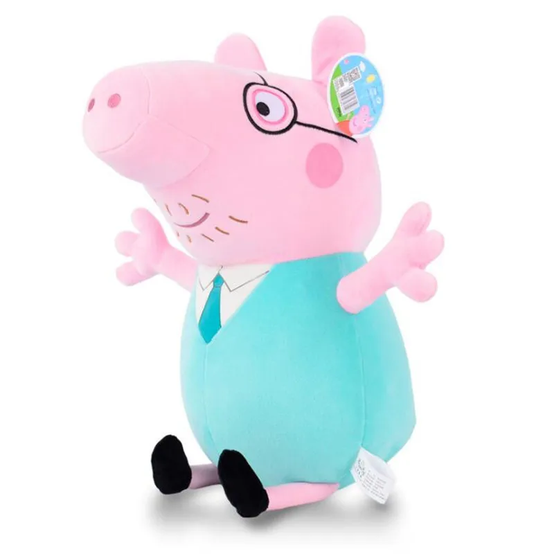 Peppa Pig George 19 см/30 см мягкие животные и плюшевые игрушки динозавры и медведи для детей девочки Детские игрушки для вечерние животные плюшевые игрушки подарки - Цвет: Dad