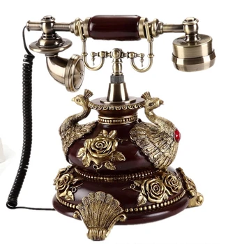 

Fashion vintage personality telephone royal antique fexed telephone/Blue Screen Hands-free backlit version+Caller ID