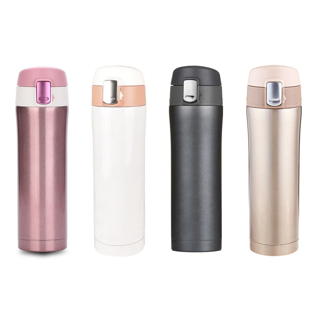 

Fashion 4 Colors 500ml Stainless Steel Insulated Cup Coffee Tea Thermos Mug Thermal Bottle Travel Drink Bottle