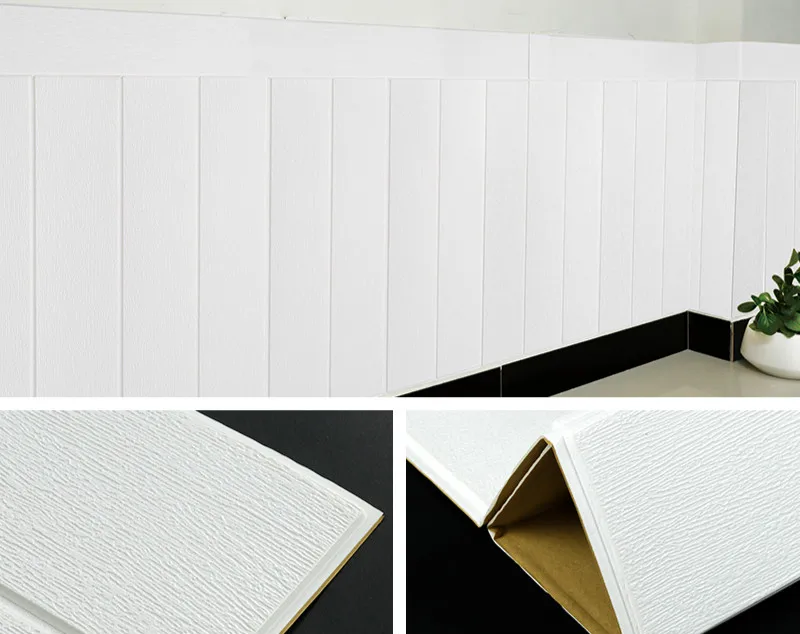DIY деревянная 3D Наклейка на стену для гостиной домашний декор PE пена водонепроницаемое покрытие для стен обои для ТВ фон 3D наклейка s - Цвет: As shown