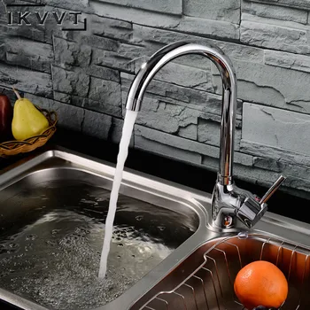 

Brass Kitchen Faucet Hot and Cold Water Taps Sink Tap Single Handle 360 Degree Faucet Rubinetto Cucina Torneira Para Cozinha