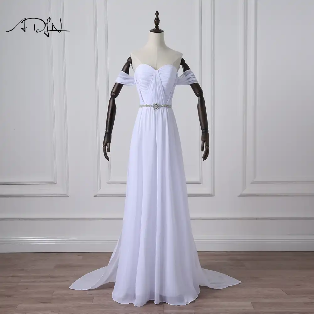 chiffon detachable train