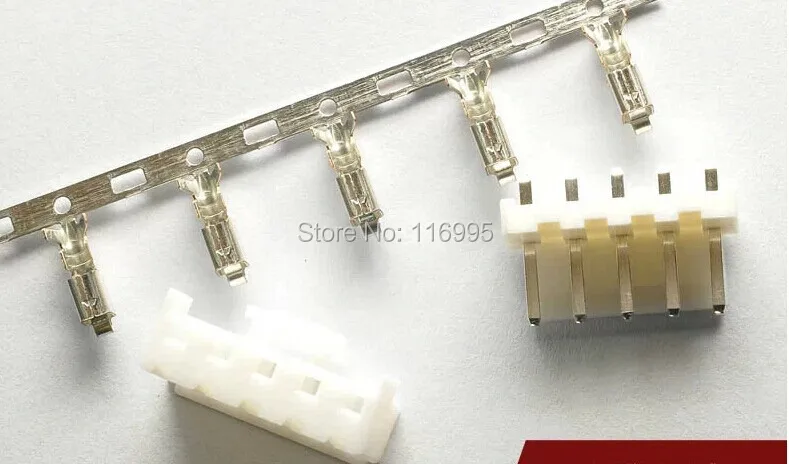 

Free shipping 20sets VH 5Pin (plug straight+shell+terminal) VH3.96mm plug straight needle terminal