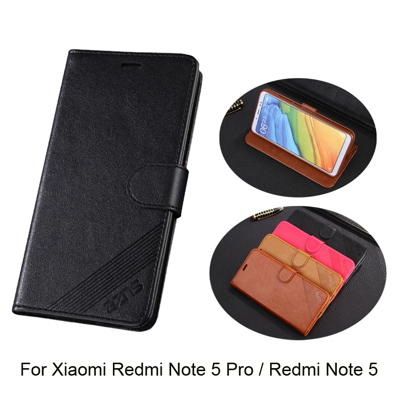 

For Xiaomi Redmi Note 5 / Redmi Note 5 Pro Case Flip PU Leather Cases For Redmi Note 5 Protective Cell Phone Shell Back Cover