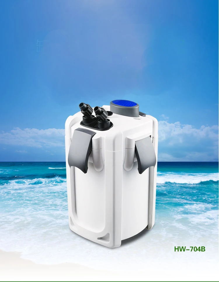 Cylinder Filter HW 704B Fish Tank Aquarium External Filter Bucket Silent Submersible Pumpfilter
