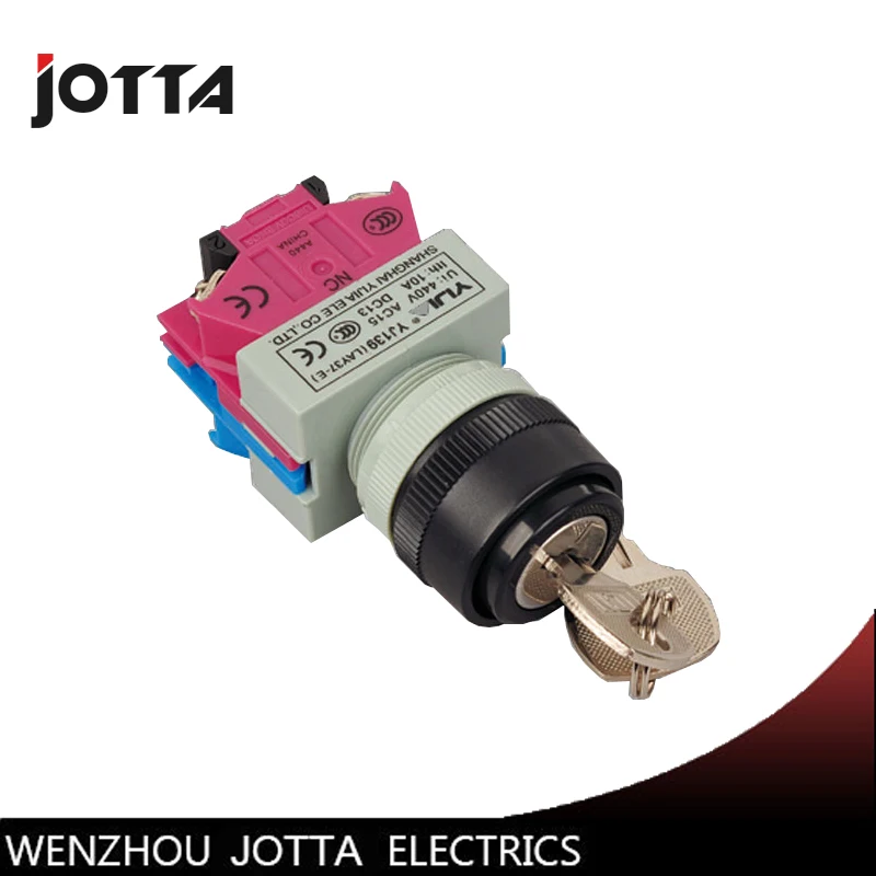

LAY37-E-20Y/33 three position momentary key-lock switch