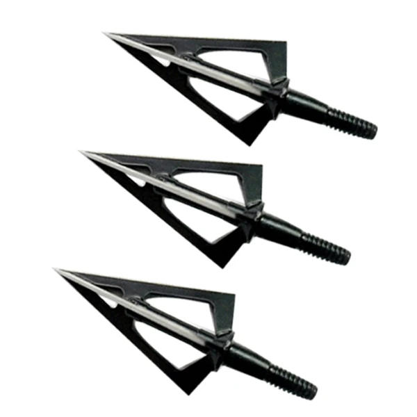 

Black Cool Blade Broadheads 100Grain Archery Arrow Heads Hunting Points fixed blade 3PCS Free Shipping