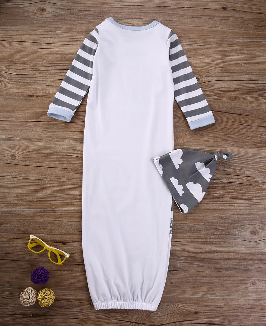 Для детей, Новое поступление одежда для мальчиков и девочек, хлопчатобумажные гольфы для новорожденных младенческой Пеленальный Обёрточная бумага колпак для сна От 0 до 12 месяцев