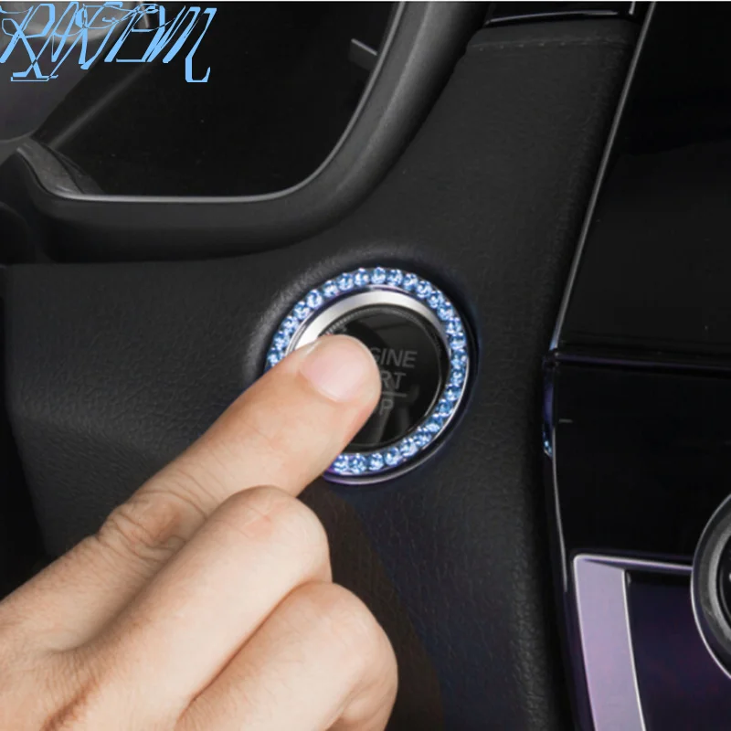 

Car Ignition Key Switch Ring Decoration Cover For Land Rover LR4 LR3 LR2 Range Rover Evoque Defender Discovery Freelander