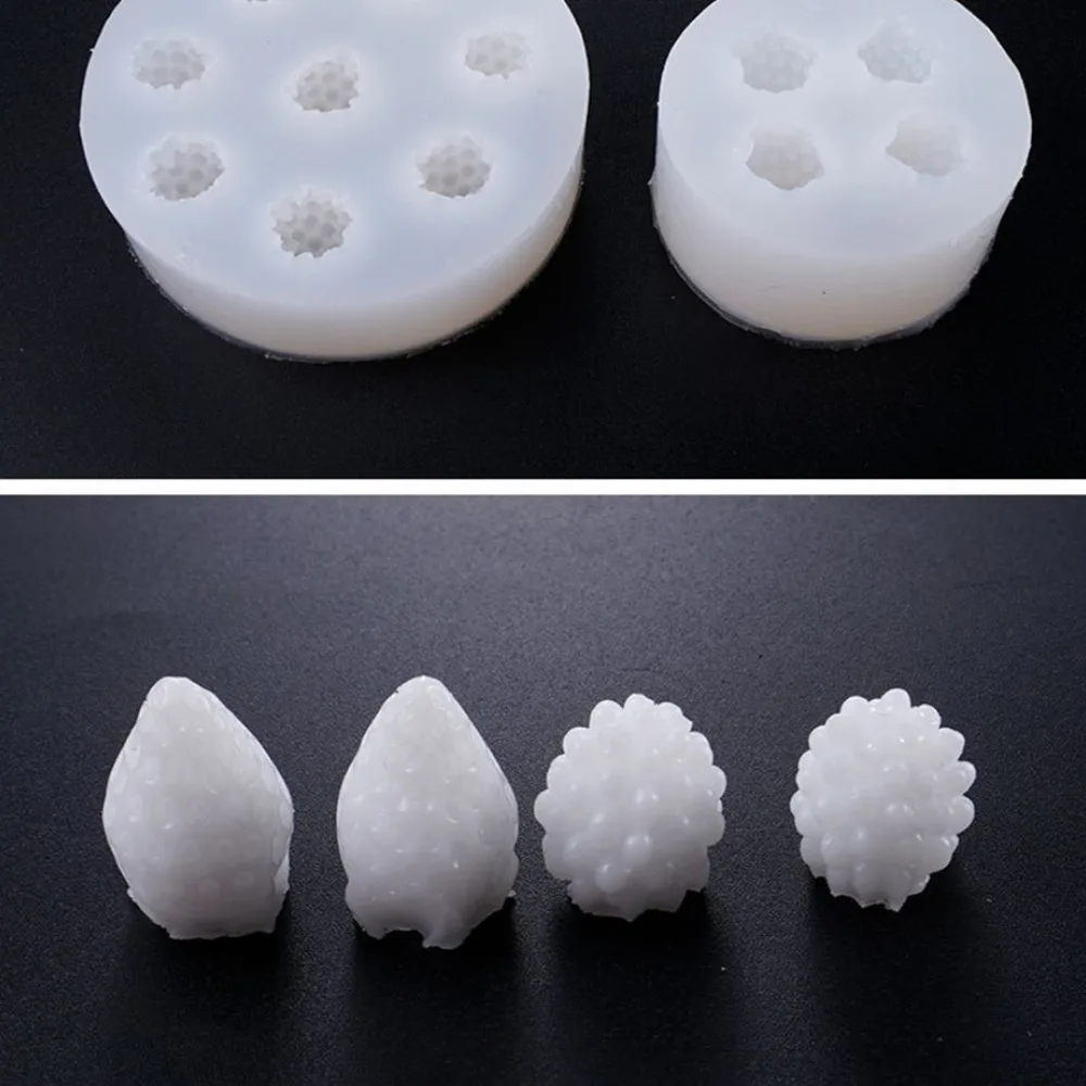 

DIY Cute Raspberry/Strawberry Style Sugar Craft Silicone Moulds Cake Decor Baking Accessory Chocolate Soap Molds 3D