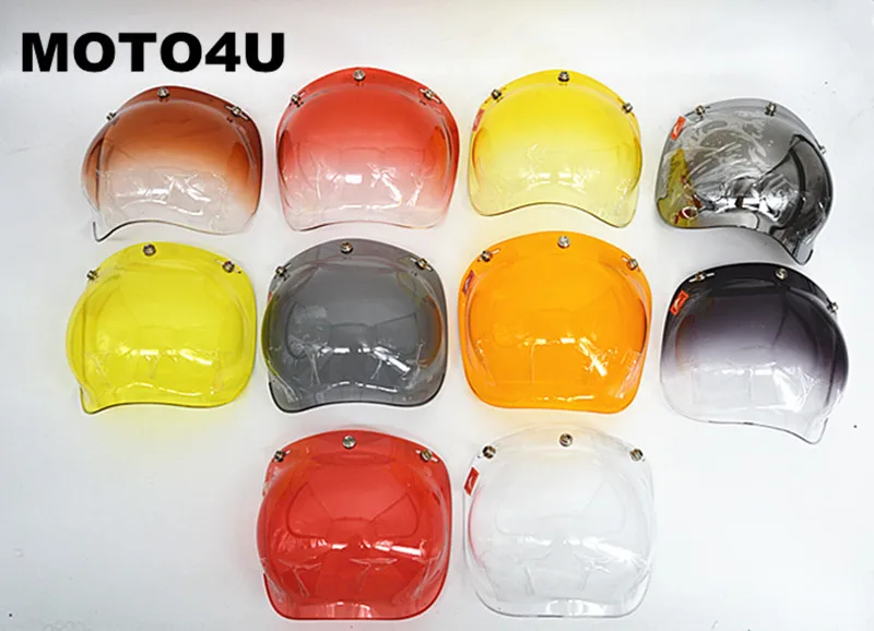 MOTO4U Harley helmet bubbles visor vintage retro open face helmet motorcycle helmet bubble visor