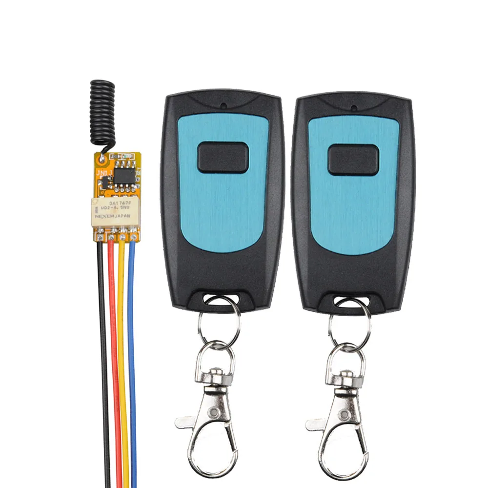 

DC3V 3.7V 5V 6V 7V 9V 12V Mini Relay Wireless Switch Remote Control Power contaLamp Controller Micro Receiver Transmitter System
