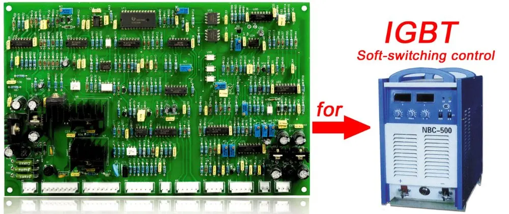  NBC 500 control board for co2 MIG IGBT Inverter DC Welding Machines by soft-switching control 350/5
