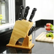 New Fashion Multifunction Bamboo Knife Holder Creative Kitchen Accessories High Quality Knife Blocks Free Shipping