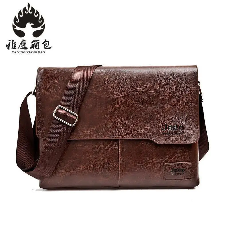 

New Arrival Fashion Business Leather Men Messenger Bags Promotional Small Crossbody Shoulder Bag Casual Man Bag