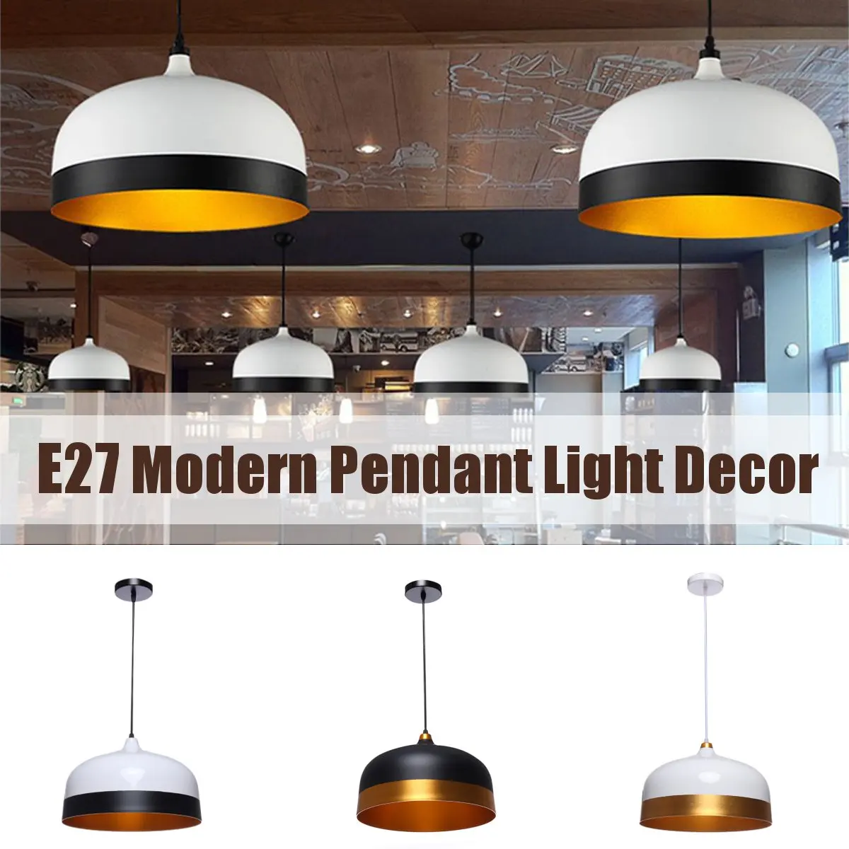 

E27 Nordic Modern Pendant Light Scone Lamp Home Bedroom Fixture Kitchen Restaurant Bar Decoration Indoor Lighting 3 Colors