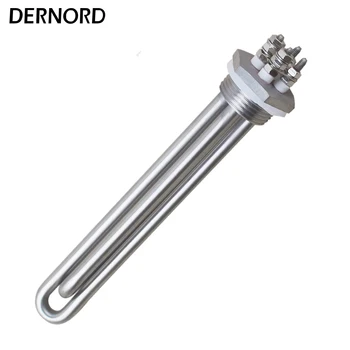 

DERNORD Stainless Steel 48V 1500W DC Heater Element Immersion Water heating element With 1"NPT Thread