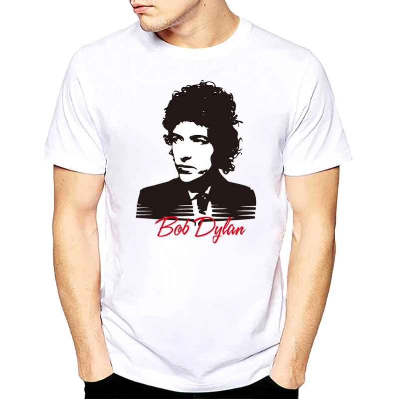 Singer camiseta bob dylan Printing t shirt Dylan T Shirt Tees Tops For