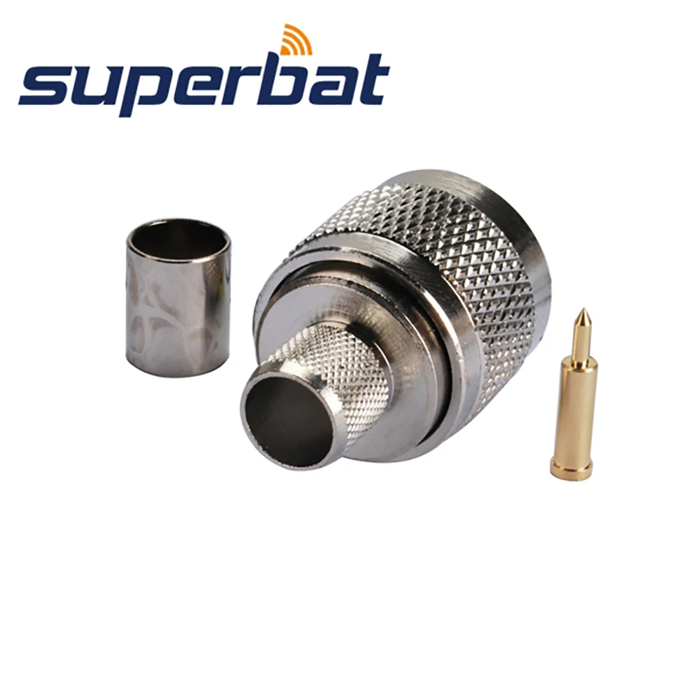 N Male Crimp RF Coaxial Connectors for Wifi Antenna