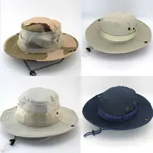 Мужская Повседневная Панама, кепка камуфляжная Панама Тактический Кемпинг Охота военные круглые полями широкий камуфляж Новинка