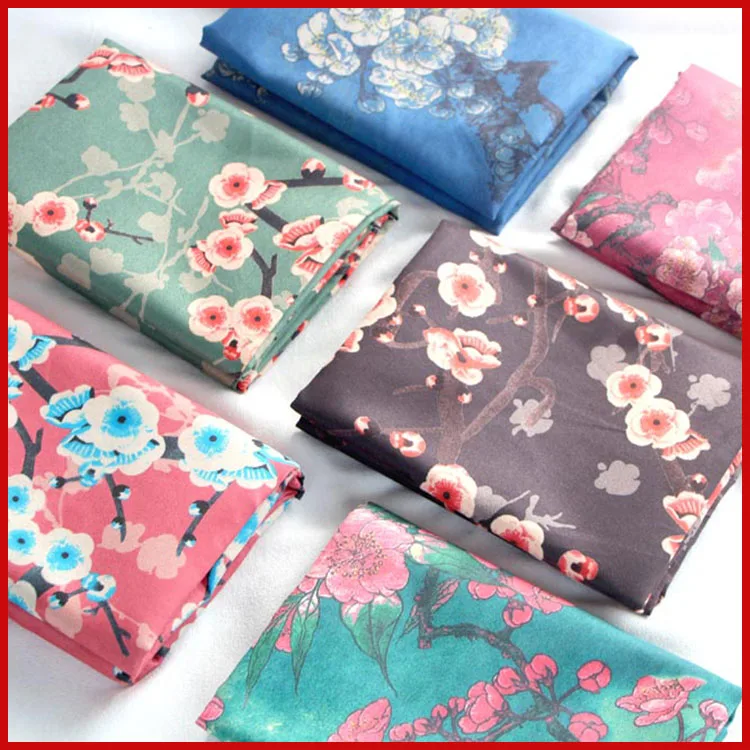 

SMTA Cotton fabric the cloth Patchwork Fabrics by the meter Fabric for needlework Patchwork accessories Banana leaf butterfly