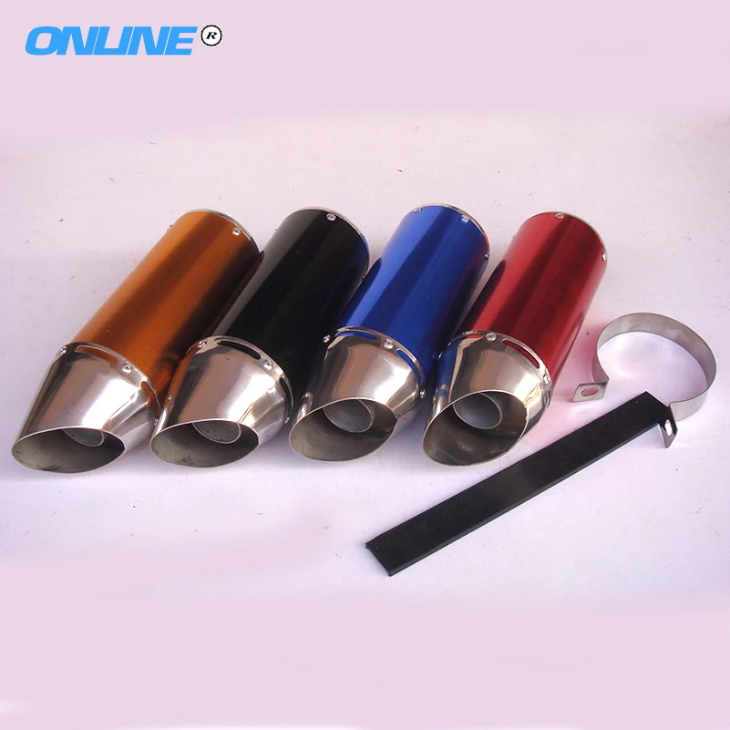 Pit Dirt Bike 28mm four colors Aluminum Exhaust Muffler Exhaust Pipe
