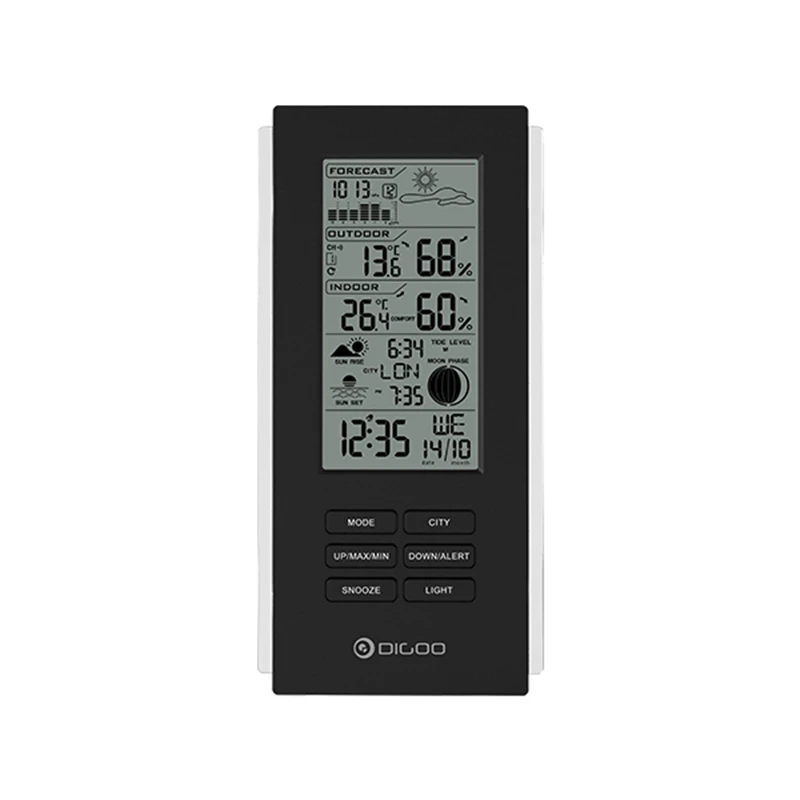 Digoo DG TH6699 умный дом Беспроводной Метеостанция Барометр Прогноз термометр USB