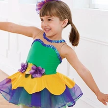 Женский милое детское платье юбка принцессы Танцы юбка, сценический костюм Танцы одежда в европейском стиле