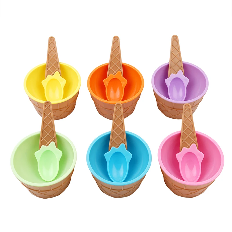 1PC Kids Ice Cream Bowls Ice Cream Cup Couples Bowl Gifts Dessert