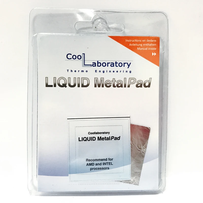 

Coollaboratory Liquid MetalPad Cool Metal Liquid Thermal Pad Liquid Gold