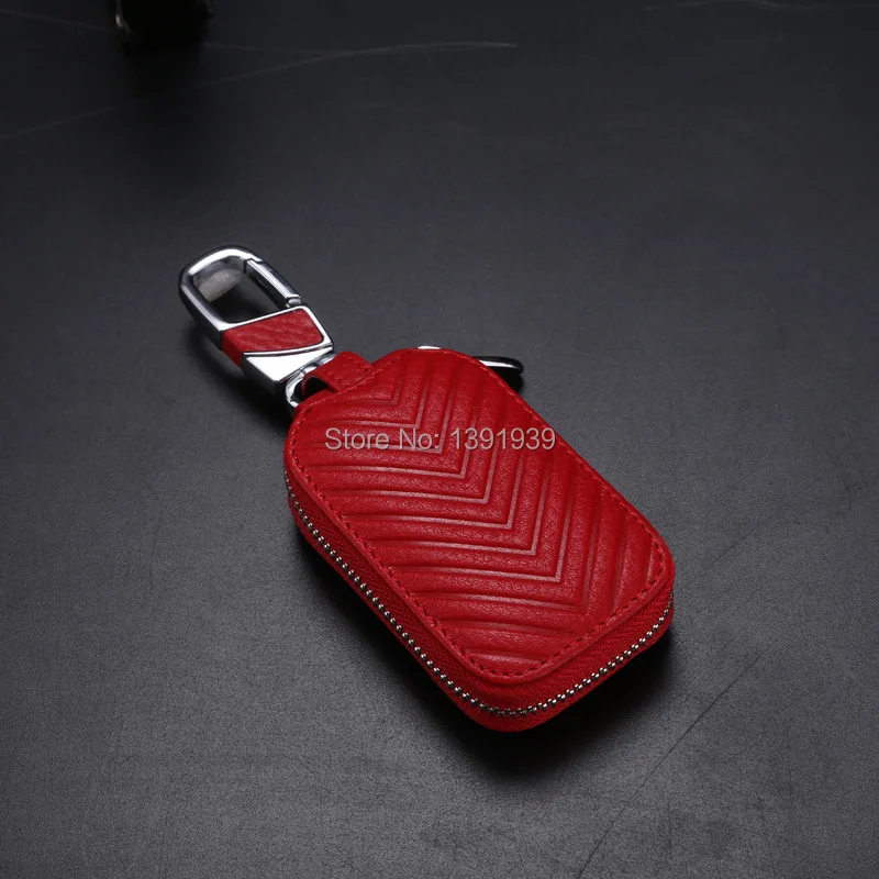 Чехол-бумажник для ключей от машины из натуральной кожи для SsangYong Rodius Korando Turismo Actyon Rexton Kyron Musso Tivoli