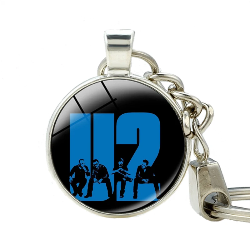 

Berlin Alternative Pop Rock Band U2 Bono Adam Clayton Larry David Keychain Rock Band U2 Keychains Handcrafted Jewelry
